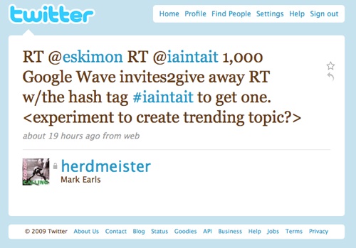 Twitter / Mark Earls: RT @eskimon RT @iaintait 1 …