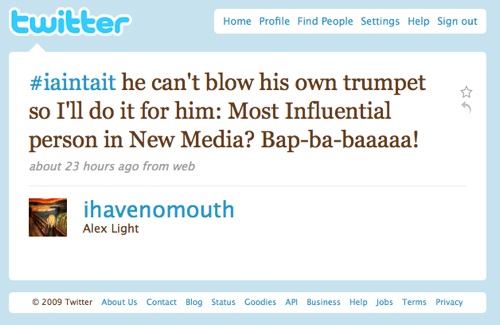 Twitter / Alex Light: #iaintait he can’t blow hi …