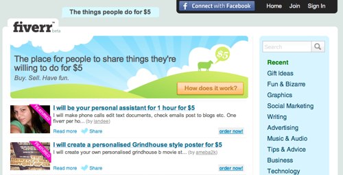 Fiverr 2013 The place for people to share things they2019re willing to do for $5