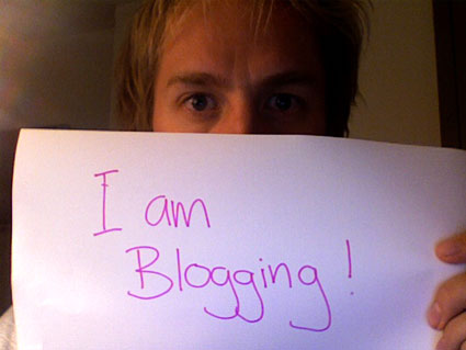 I am blogging