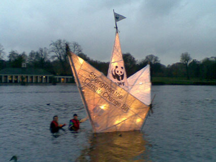 WWF boat floats
