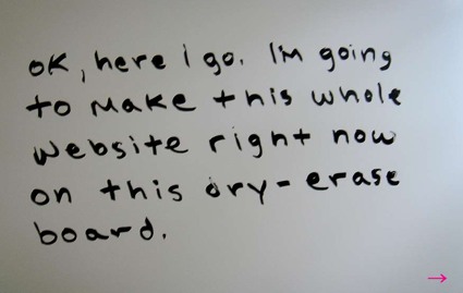 dry erase board